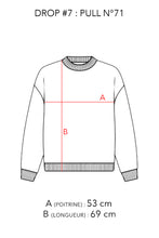 Charger l'image dans la galerie, N°71 - PULL UPCYCLÉ - M